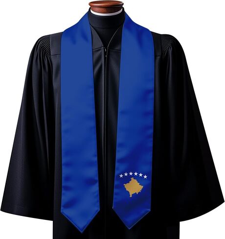 Kosovo Flag Graduation Sash Stole Scraf for Global International Study Abroad Adult Unisex in Saudi Arabia