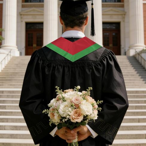 Belarus Graduation Sash Stole International Study Abroad Unisex Belarus Flag Graduation Scarf in Kuwait