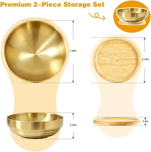 Key Bowl For Entryway Table Key Bowl Catch All Vowl Gold Fruit Bowl, Perfect For Kitchen Countertops And Coffee Tables 7.4 Inches In Diameter Comes With An Elegant Wooden Coaster in Saudi Arabia