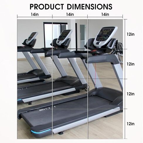 VASUHOME Home Gym Mirrors 14 x12 Inch - 12PCS HD Glass Wall Mounted Mirror Tiles for Home Gym, Bedroom, Living Room, Door, Closet in Saudi Arabia