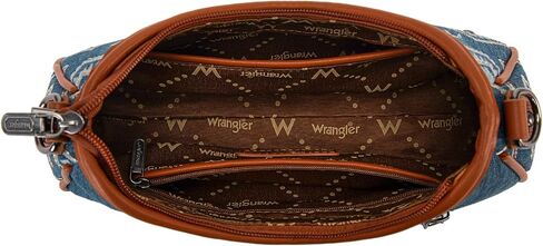 Wrangler Western Shoulder Bag for Women Aztec Crescent Clutch Hobo Bag With Detachable Pouch in Kuwait