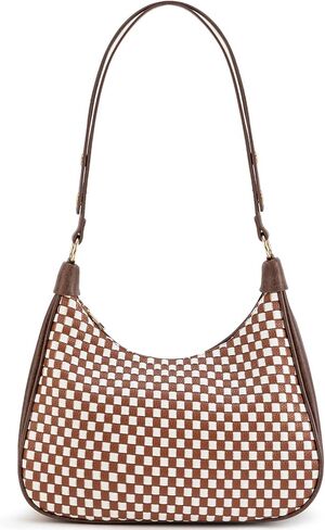 Shoulder Bag for Women Ultra Soft Foldable Vegan Leather Crossbody Bags Tote Hobo HandBag Underarm Purses in Saudi Arabia