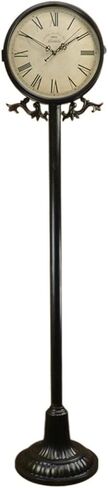Grandfather Clocks Retro Floor Lamp, Living Room Sofa Side Light Luxury Design Bedroom Ins New Year Bedside Led Atmosphere Clock in Saudi Arabia