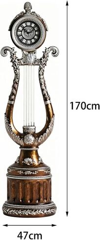 Grandfather Clocks Floor Clock Silent Quartz Movement Roman Numeral European for Home in Saudi Arabia