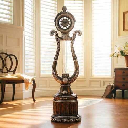 Grandfather Clocks Floor Clock Silent Quartz Movement Roman Numeral European for Home in Saudi Arabia