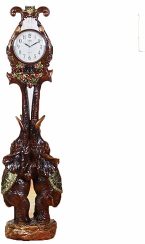 Grandfather Clocks Standing Clock Large Floor Vintage Vertical European Antique Tv Cabinet Next to The Ornaments in Kuwait