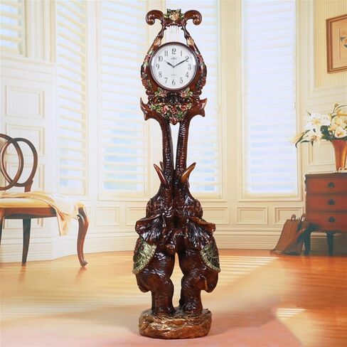 Grandfather Clocks Standing Clock Large Floor Vintage Vertical European Antique Tv Cabinet Next to The Ornaments in Kuwait