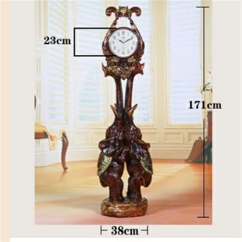 Grandfather Clocks Standing Clock Large Floor Vintage Vertical European Antique Tv Cabinet Next to The Ornaments in Kuwait