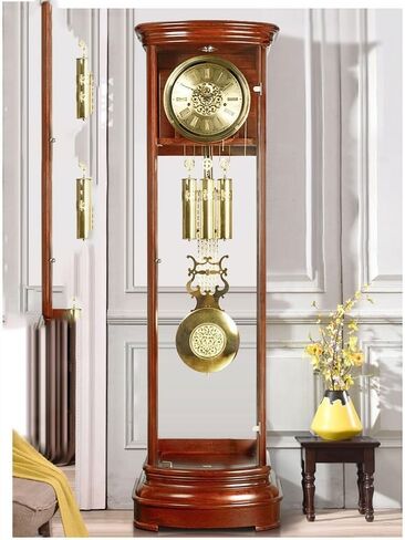Grandfather Clocks Classical Grandfather Clock 12 Songs Living Room European Silent Creative Standing Decoration in Kuwait