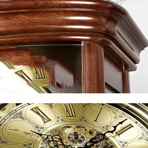 Grandfather Clocks Classical Grandfather Clock 12 Songs Living Room European Silent Creative Standing Decoration in Kuwait