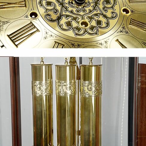 Grandfather Clocks Classical Grandfather Clock 12 Songs Living Room European Silent Creative Standing Decoration in Kuwait