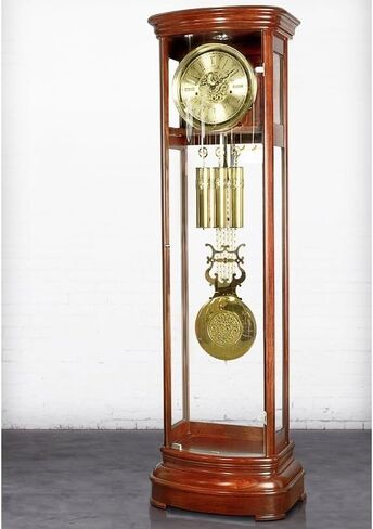 Grandfather Clocks Classical Grandfather Clock 12 Songs Living Room European Silent Creative Standing Decoration in Kuwait