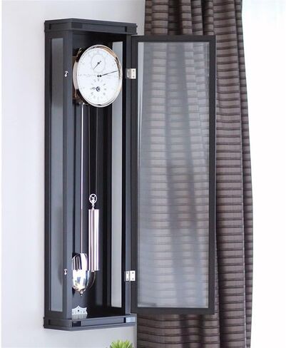 Grandfather Clocks Vintage Alarm Clock, Analog Silent Bedside Battery Operated for Table Living Room Decor Shelf Gift Black in Kuwait
