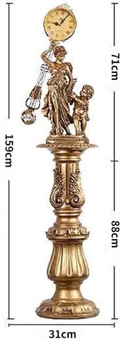 Grandfather Clocks Floor Clock Quartz Silent European Style Ornate Sculpture for Living Room in Kuwait