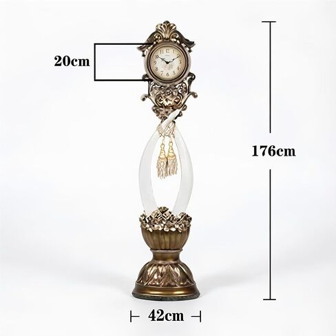 Grandfather Clocks Floor Standing Clock Quartz Silent European Style Ornate for Home in Kuwait