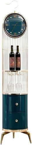 Grandfather Clocks Modern American Mute Retro Vertical Bell Wine Rack Standing Grandfather Clock Home Decor in Kuwait