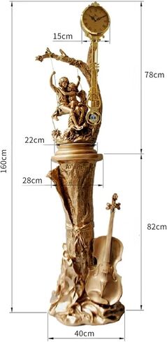 Grandfather Clocks Floor Standing Clock Quartz Silent European Style Sculpture for Home in Saudi Arabia