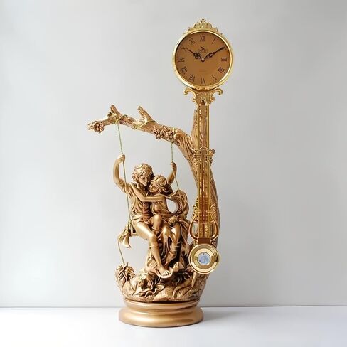 Grandfather Clocks Floor Standing Clock Quartz Silent European Style Sculpture for Home in Saudi Arabia