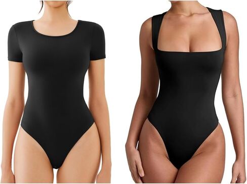 REORIA 2 Piece Bodysuits (Black S) in Kuwait