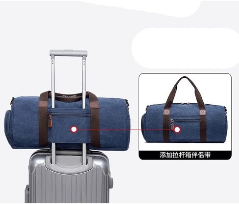 Outdoor Travel Bag Carrying Canvas Crossbody Backpack with Shoe Bin Casual Shoulder Bag in Saudi Arabia