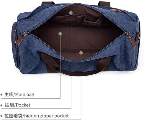 Outdoor Travel Bag Carrying Canvas Crossbody Backpack with Shoe Bin Casual Shoulder Bag in Saudi Arabia