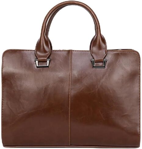 Men's Retro Handbag Horizontal Men's Bag Shoulder Crossbody Business Computer Briefcase Large Capacity in Saudi Arabia