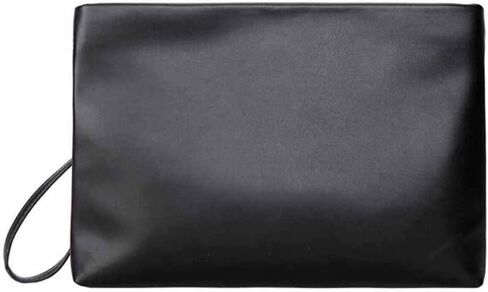 Black Handbag，Mens Clutch Wallet Leather Handbag for Daily or Travel Use,Envelope Bag in Saudi Arabia