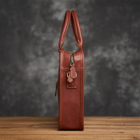 Men's Genuine Leather Bag Men's Briefcase Office Bags For Men Bag Man's Laptop Bags Male Briefcase Handbag in Saudi Arabia