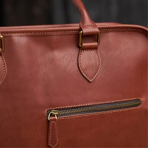 Men's Genuine Leather Bag Men's Briefcase Office Bags For Men Bag Man's Laptop Bags Male Briefcase Handbag in Saudi Arabia