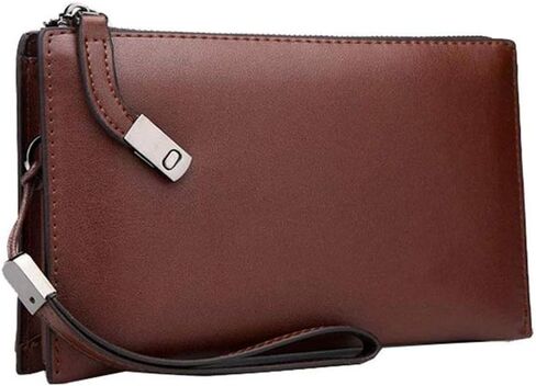 Fashionable Men's Handbags，Clutch Bag Leather Business Organizer Purse Phone Bag Business Bags Fashion Bags in Saudi Arabia