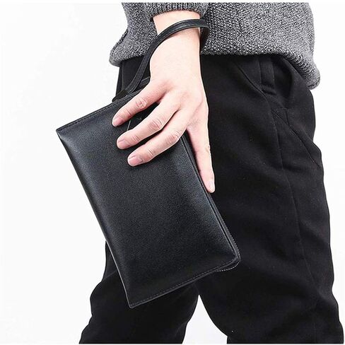 Fashionable Men's Handbags，Clutch Bag Leather Business Organizer Purse Phone Bag Business Bags Fashion Bags in Saudi Arabia