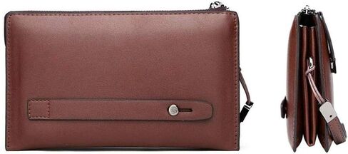 Fashionable Men's Handbags，Clutch Bag Leather Business Organizer Purse Phone Bag Business Bags Fashion Bags in Saudi Arabia