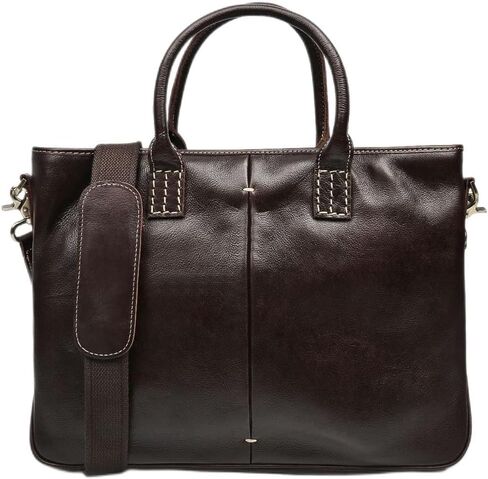 Men's Bag Handbag Leather Computer Bag 14 Inch Retro Briefcase in Saudi Arabia