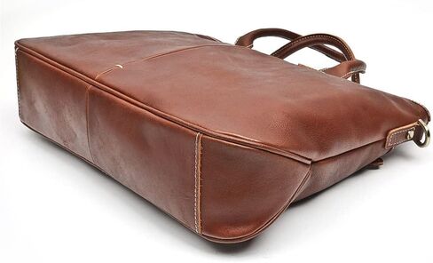 Men's Bag Handbag Leather Computer Bag 14 Inch Retro Briefcase in Kuwait
