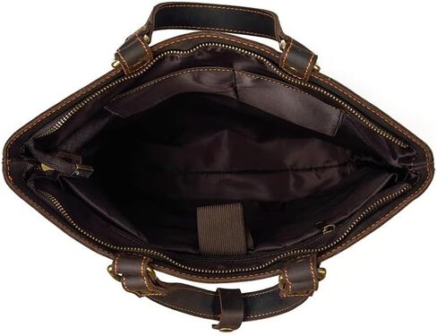 Male and Female Tote Backpack Backpack Large Capacity Carrying Vintage Leather Backpack Cowhide Briefcase in Saudi Arabia