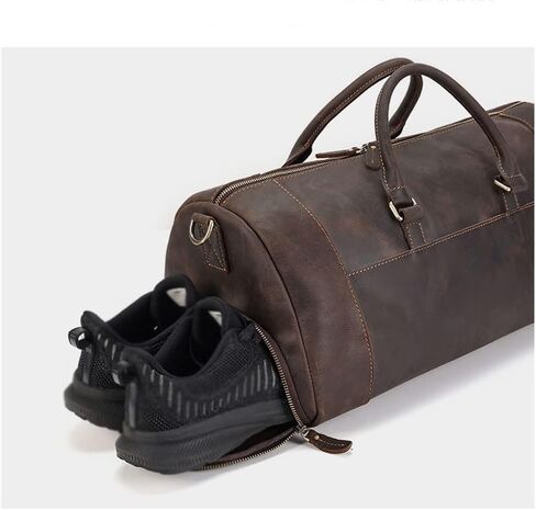 Retro leather handbag men's bag business travel handbag bag crazy horse leather travel bag large capacity men's bag in Saudi Arabia