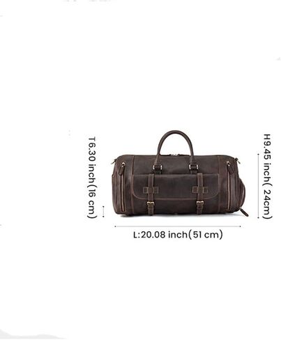 Retro leather handbag men's bag business travel handbag bag crazy horse leather travel bag large capacity men's bag in Saudi Arabia
