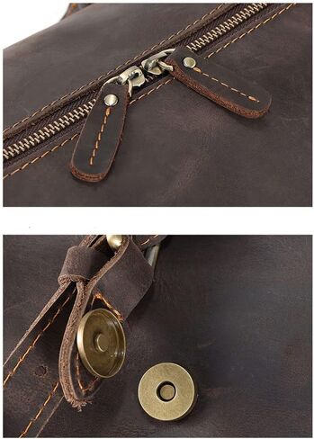 Retro leather handbag men's bag business travel handbag bag crazy horse leather travel bag large capacity men's bag in Saudi Arabia