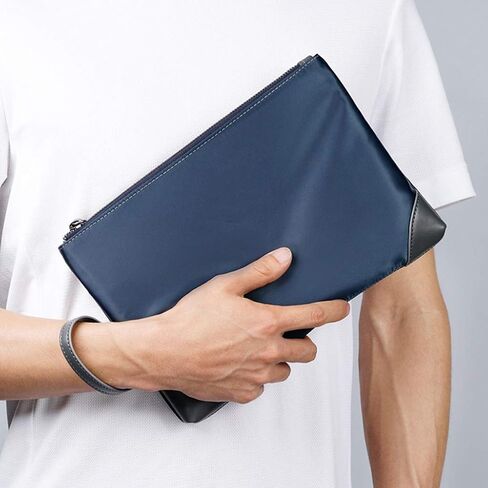 Handbag，Mens Oxford Clutch Bag Underarm Bag Handbag Organizer Checkbook Wallet Card Case with Wristlet in Saudi Arabia