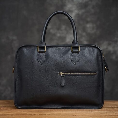 Genuine Leather Bag Men's Briefcase Office Bags For Men Bag Man's Laptop Bags Male Briefcase Handbag in Saudi Arabia