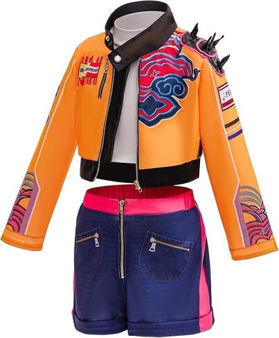 Girls Halloween Costume, Polyester Top and Pants Set for Cosplay Events and Parties in Saudi Arabia