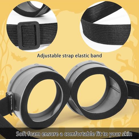 CONGRU 3 Pcs Halloween Accessories for Woman Man,Purple Beanie/Gloves/Goggles Glasses for Adult Cosplay Set in Saudi Arabia