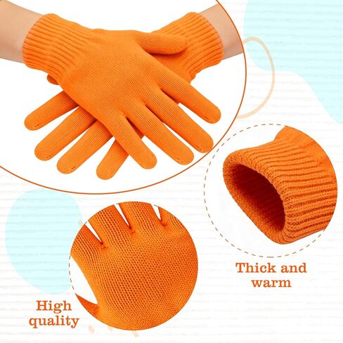 4Pcs Orange Cosutme Accessory Set Including Orange Beanie Cap Gloves Yellow Eyebrow Glasses Mustaches Book Character Costume for World Book Day Halloween Cosplay Party Supplies in Kuwait