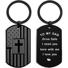 Father's Day for Dad Gifts, Keychain for Dad Birthday Christmas Valentines Day Gifts from Daughter in Saudi Arabia