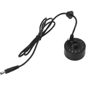 Mist Maker with 12 LED Beads, Ultrasound Water Fountain Fogger, Colorful DC 5V Fog Atomizer for Pond, Halloween Party, Indoor Outdoor Decor in Saudi Arabia