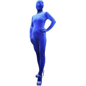 بدلة Zentai بدلة مخملية دافئة لكامل الجسم بسحاب خلفي للجنسين بذلة كلوبوير in Kuwait