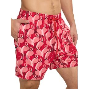 Men's 2-in-1 Beach Shorts with Compression Liner, Quick Dry Swim Trunks in Saudi Arabia