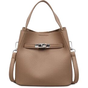 JQAliMOVV Bucket Bags for Women Small Faux Leather Bucket Purse Designer Top Handle Satchel Handbag Shoulder Bag in Saudi Arabia