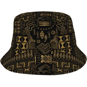 Retro African Hats African Ethnic Tribal Bucket Hat Women Men Beach Sun Hats for Outdoor Travel Hiking in Saudi Arabia
