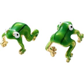Green Frog Ear Cuff, Cute Green Frog Earrings, for Women Party Wedding Minimalist Trendy Everyday Ear Jewelry Statement Gift in Saudi Arabia
